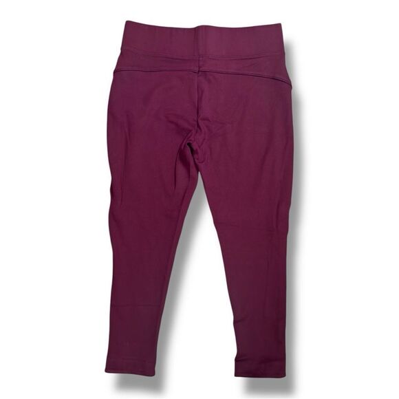 Seven7 Purple Maroon Leggings Form-Fitting Stretchy Bottoms Sz XL - Picture 3 of 10